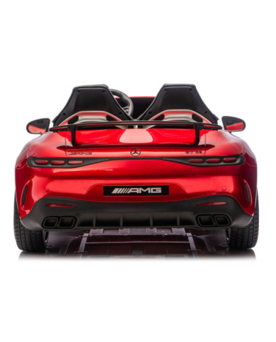 Auto Na Akumulator Mercedes GT63 AMG DK-GT63 24V LCD Czerwony Lakierowany