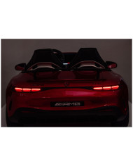 Auto Na Akumulator Mercedes GT63 AMG DK-GT63 24V LCD Czerwony Lakierowany