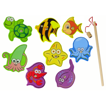Drewniany Zestaw Do Łowienia Zwierząt Morskich