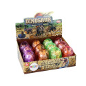 Otwierane Jajo Dinozaura Figurka Żółta 4 Kolory 9 cm