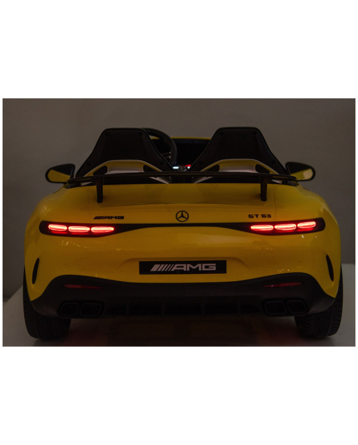 Auto Na Akumulator Mercedes GT63 AMG DK-GT63 24V LCD Żółty