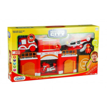 Zestaw Straż Remiza Strażacka z Dźwiękiem