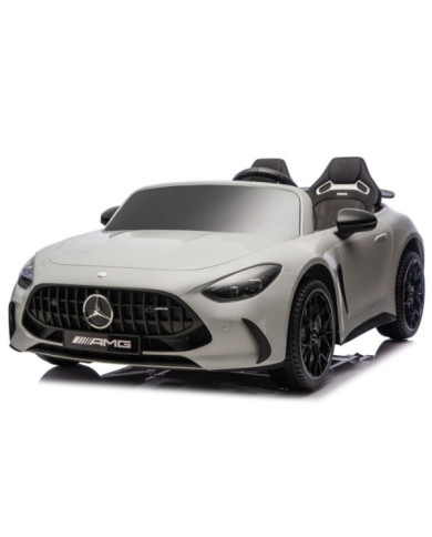 Auto Na Akumulator Mercedes GT63 AMG DKGT63 24V LCD Lakierowany Jasno Szary
