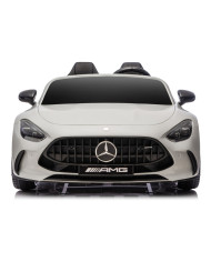 Auto Na Akumulator Mercedes GT63 AMG DKGT63 24V LCD Lakierowany Jasno Szary