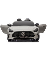 Auto Na Akumulator Mercedes GT63 AMG DKGT63 24V LCD Lakierowany Jasno Szary