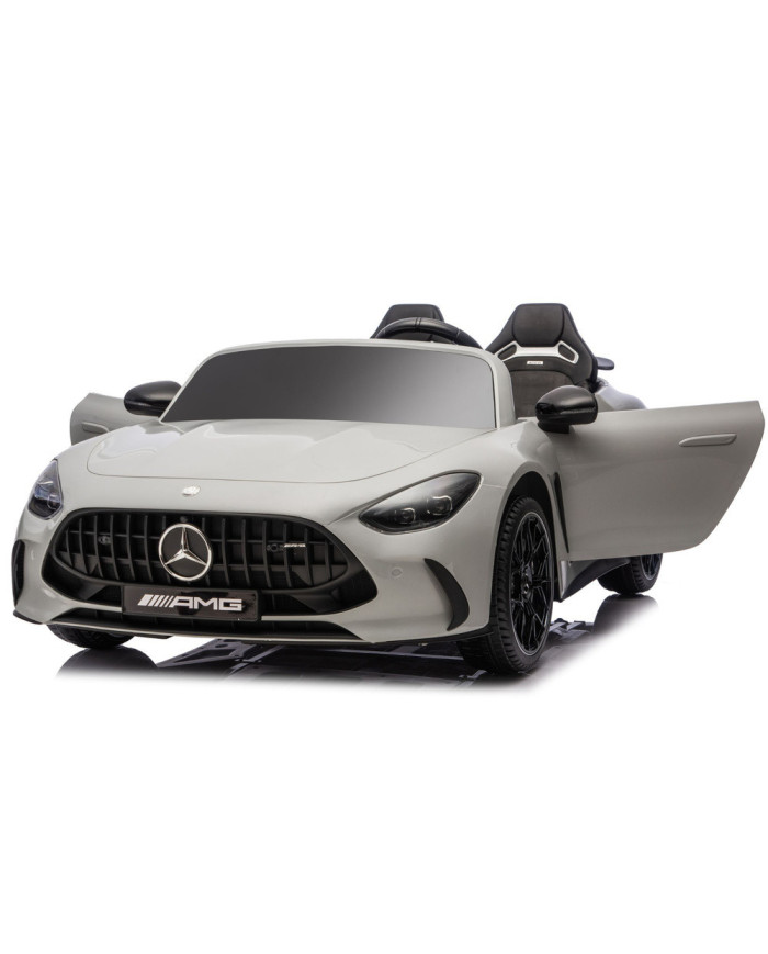 Auto Na Akumulator Mercedes GT63 AMG DKGT63 24V LCD Lakierowany Jasno Szary