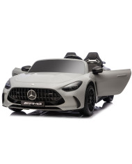 Auto Na Akumulator Mercedes GT63 AMG DKGT63 24V LCD Lakierowany Jasno Szary
