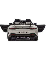Auto Na Akumulator Mercedes GT63 AMG DKGT63 24V LCD Lakierowany Jasno Szary