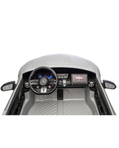 Auto Na Akumulator Mercedes GT63 AMG DKGT63 24V LCD Lakierowany Jasno Szary