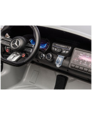 Auto Na Akumulator Mercedes GT63 AMG DKGT63 24V LCD Lakierowany Jasno Szary