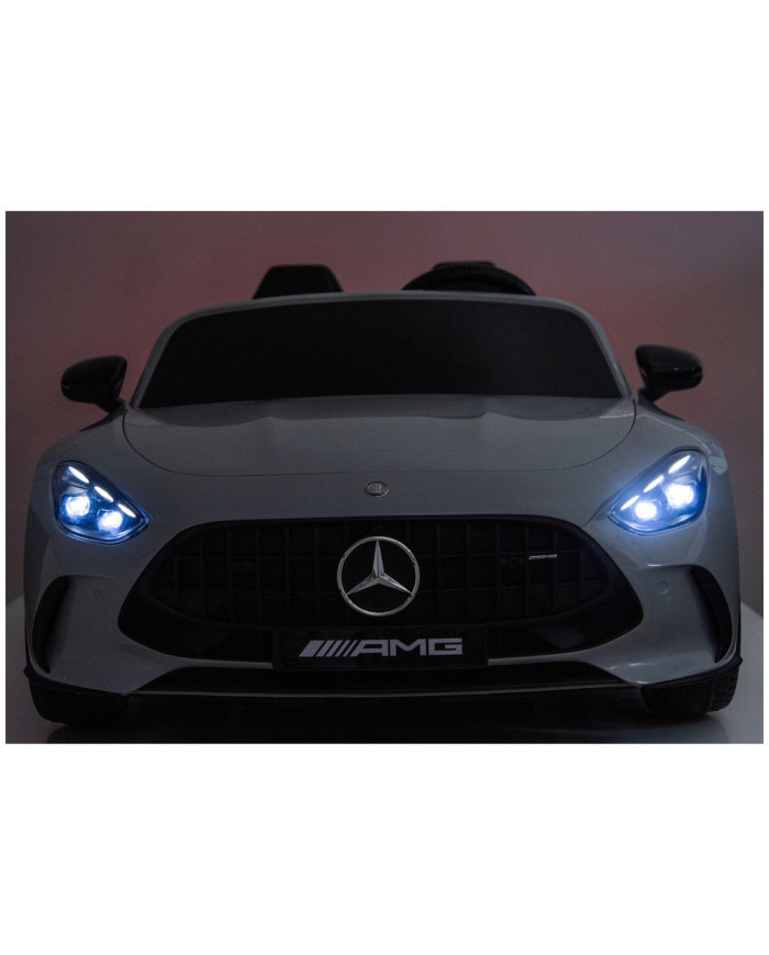 Auto Na Akumulator Mercedes GT63 AMG DKGT63 24V LCD Lakierowany Jasno Szary