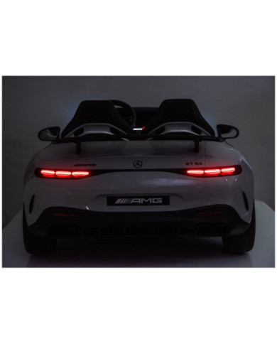 Auto Na Akumulator Mercedes GT63 AMG DKGT63 24V LCD Lakierowany Jasno Szary