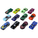 Zestaw Pojazdów Z Napędem Autka 12 ELE Metal 1:64
