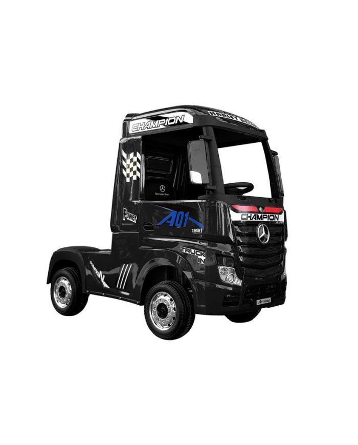 Auto Mercedes Actros Czarny Lakierowany Ciężarówka Dla Dzieci Pilot LED MP4