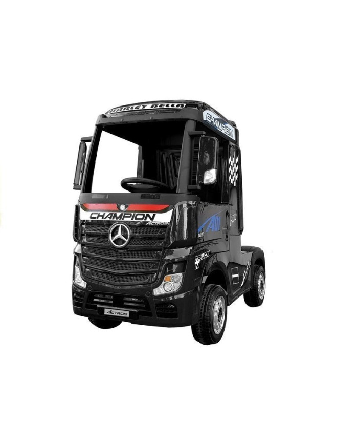 Auto Mercedes Actros Czarny Lakierowany Ciężarówka Dla Dzieci Pilot LED MP4