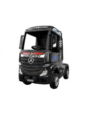 Auto Mercedes Actros Czarny Lakierowany Ciężarówka Dla Dzieci Pilot LED MP4