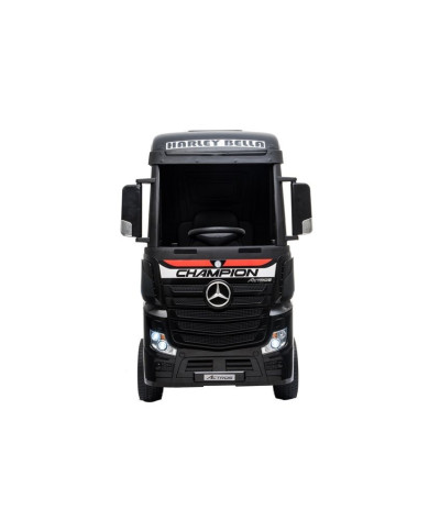 Auto Mercedes Actros Czarny Lakierowany Ciężarówka Dla Dzieci Pilot LED MP4
