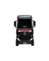 Auto Mercedes Actros Czarny Lakierowany Ciężarówka Dla Dzieci Pilot LED MP4