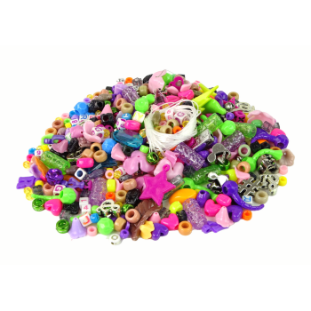 Zestaw do Tworzenia Bransoletek Koraliki Zawieszki Biżuteria Jednorożec