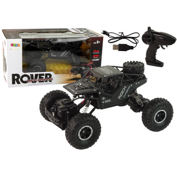 Pojazd RC Rover 1:16 Auto Czarne Zdalnie Sterowane Na Pilot