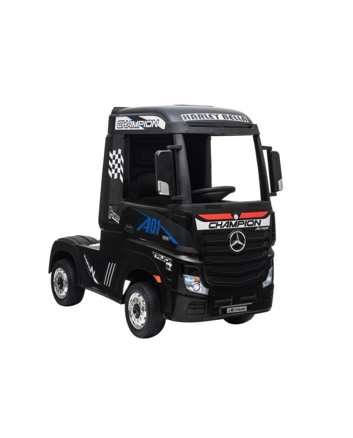 Auto Mercedes Actros Czarny Lakierowany Ciężarówka Dla Dzieci Pilot LED MP4