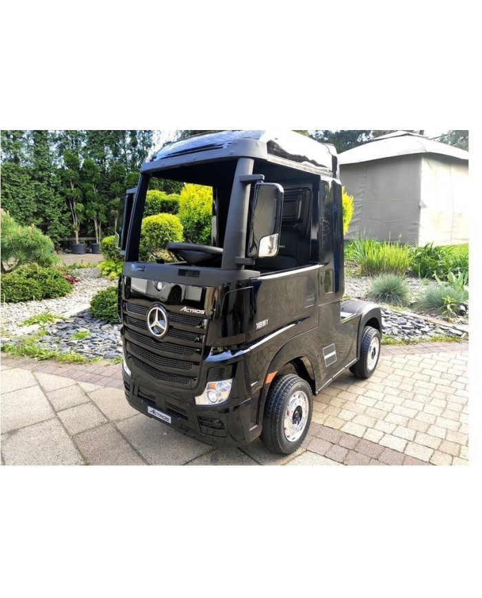 Auto Mercedes Actros Czarny Lakierowany Ciężarówka Dla Dzieci Pilot LED MP4