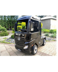 Auto Mercedes Actros Czarny Lakierowany Ciężarówka Dla Dzieci Pilot LED MP4
