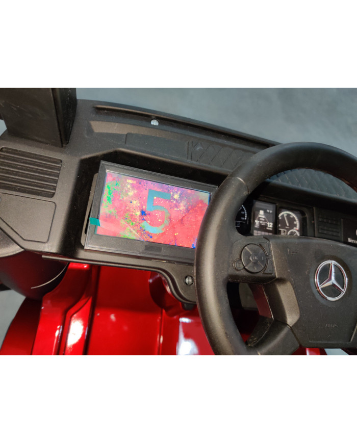 Auto Mercedes Actros Czarny Lakierowany Ciężarówka Dla Dzieci Pilot LED MP4