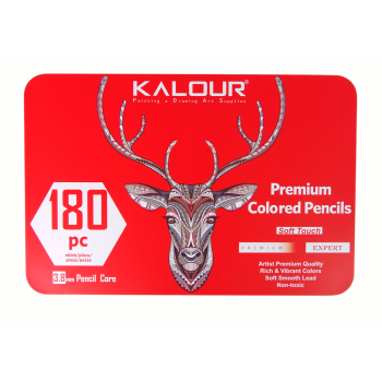 Zestaw Małego Artysty W Metalowym Pojemniku Kredki 180szt.