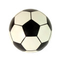 Piłka Biała Czarna Gumowa Duża 23 cm Lekka