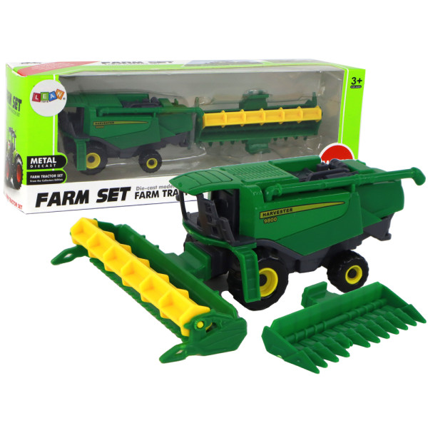 Pojazd Rolniczy Kombajn Aluminiowy Zielony