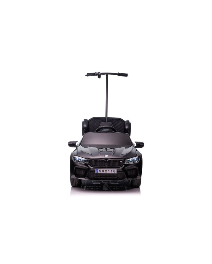 Auto Na Akumulator BMW M5 Z Platformą Dla Rodzica Czarne Lakierowane