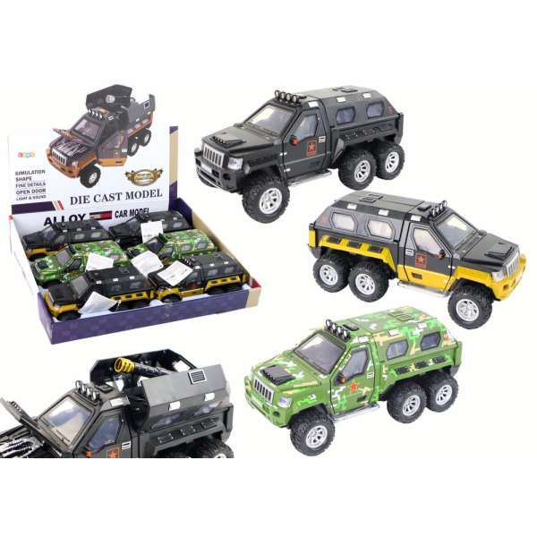 Auto Pojazd z Armatą w Środku Dźwięk Światła 3 Kolory