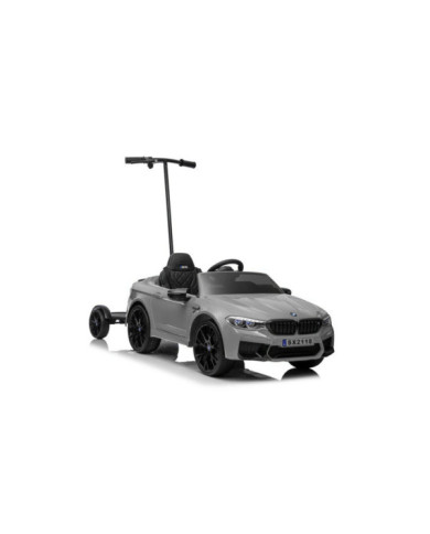 Auto Na Akumulator BMW M5 Z Platformą Dla Rodzica Srebrne Lakierowane