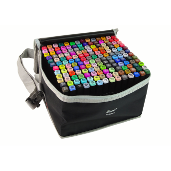 Zestaw Markerów Dwustronnych W Torbie 168 Sztuk