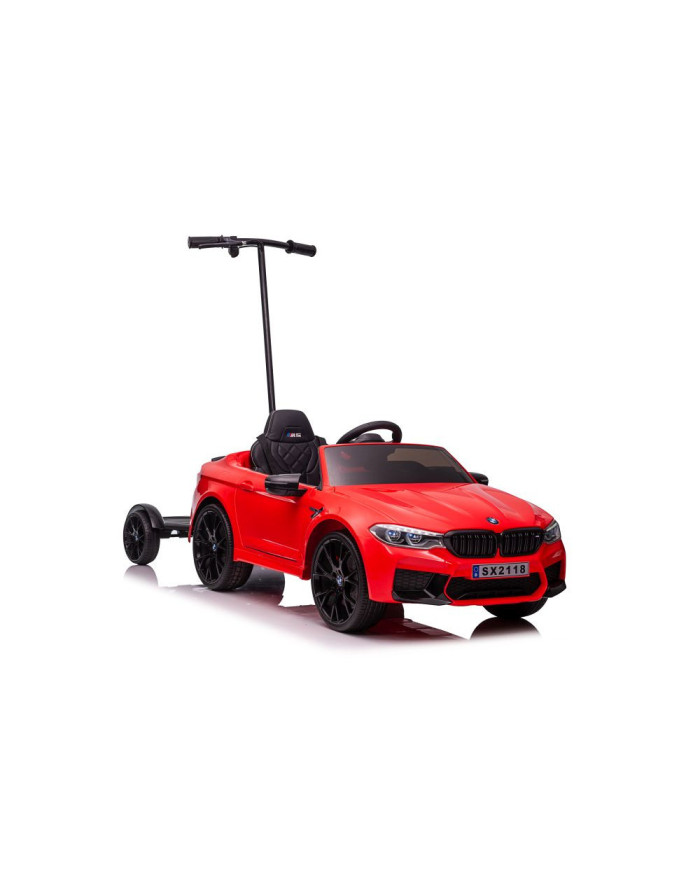 Auto Na Akumulator BMW M5 Z Platformą Dla Rodzica Czerwone Lakierowane