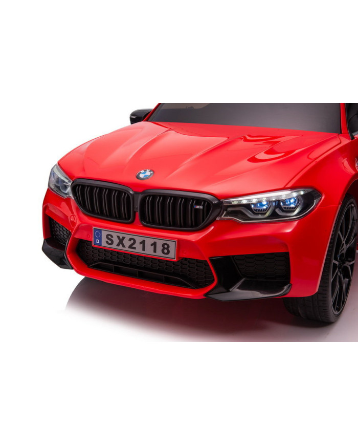 Auto Na Akumulator BMW M5 Z Platformą Dla Rodzica Czerwone Lakierowane