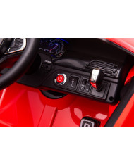 Auto Na Akumulator BMW M5 Z Platformą Dla Rodzica Czerwone Lakierowane