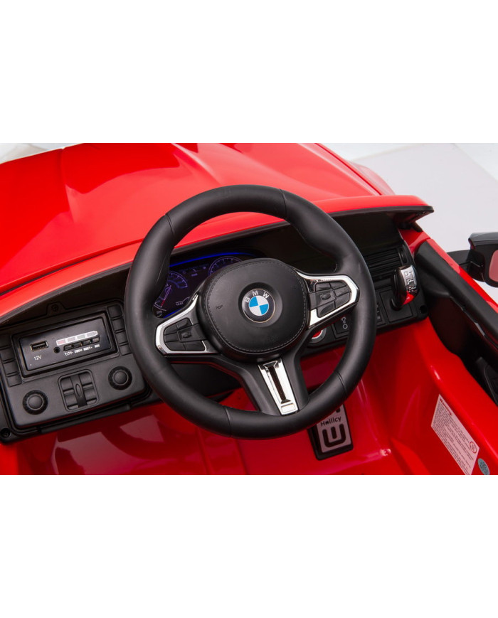 Auto Na Akumulator BMW M5 Z Platformą Dla Rodzica Czerwone Lakierowane