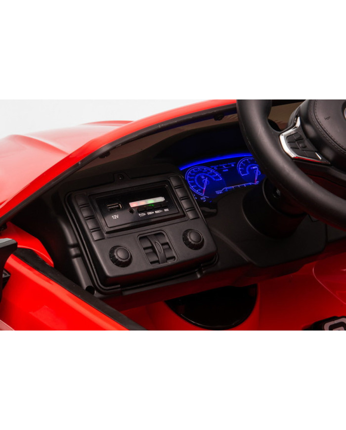 Auto Na Akumulator BMW M5 Z Platformą Dla Rodzica Czerwone Lakierowane