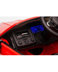 Auto Na Akumulator BMW M5 Z Platformą Dla Rodzica Czerwone Lakierowane
