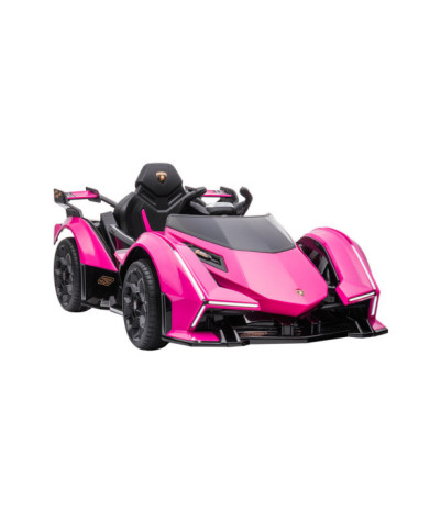Samochód Na Akumulator Lamborghini GT HL528 Światła LED MP3 Pilot Rózowy
