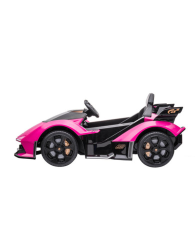 Samochód Na Akumulator Lamborghini GT HL528 Światła LED MP3 Pilot Rózowy