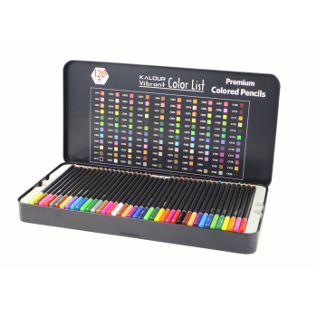 Zestaw Kredek Premium 120szt. Różne Odcienie Lista Kolorów