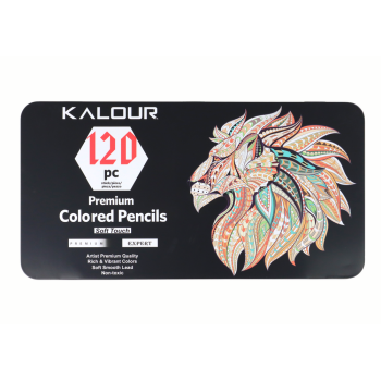 Zestaw Kredek Premium 120szt. Różne Odcienie Lista Kolorów