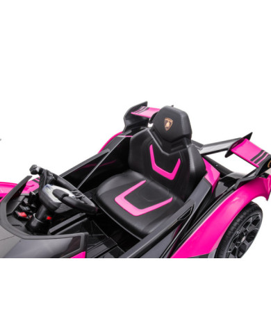 Samochód Na Akumulator Lamborghini GT HL528 Światła LED MP3 Pilot Rózowy