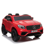 Auto na Akumulator Mercedes GLC 63S Dwuosobowy Światła LED MP3 Czerwony