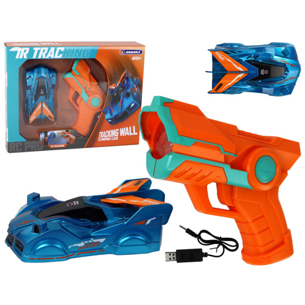 Samochód Jeżdżący Po Ścianach Na Laser Niebieski