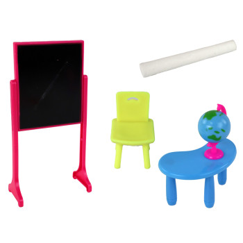 Lalka Nauczycielka Z Uczennicą Szkoła Akcesoria