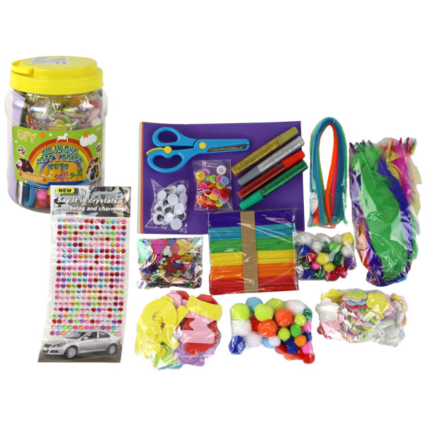 Zestaw Artystyczny Kreatywny Plastyczny W Słoiku DIY